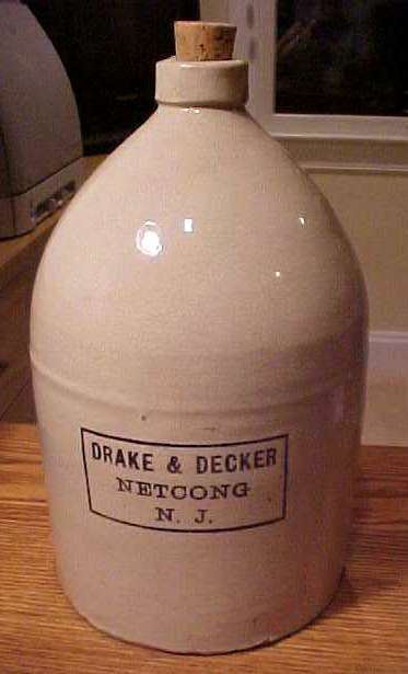 Drake and Decker Jug Netcong New Jersey